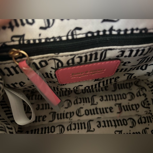 JUICY COUTURE Bag Stay in Circle Mini Crossbody - Pink Lemonade Deboss NWT - Picture 11 of 13